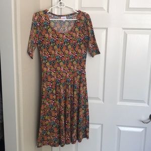 SOLD LuLaRoe Floral Flowy Dress Size Medium